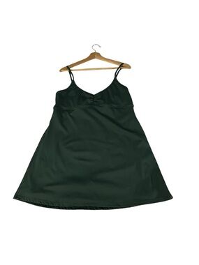 Aeropostale Pine Green Tennis Dress XL Built In Shorts Square Neck Athleisure